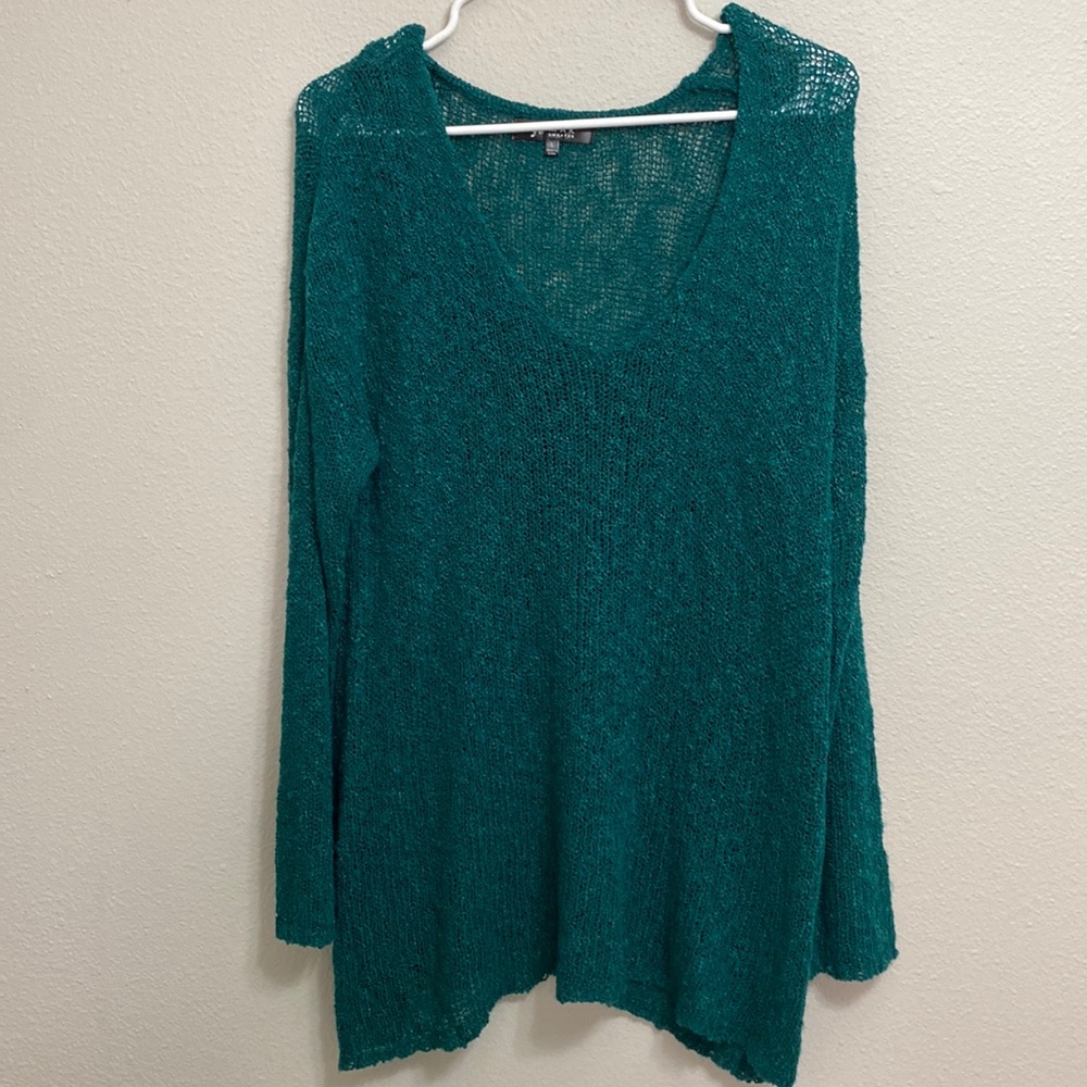 Ye Mak Sweater Teal Knitted Oversized - Size L